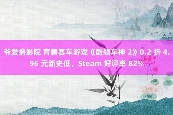 爷爱撸影院 育碧赛车游戏《酷飙车神 2》0.2 折 4.96 元新史低，Steam 好评率 82%