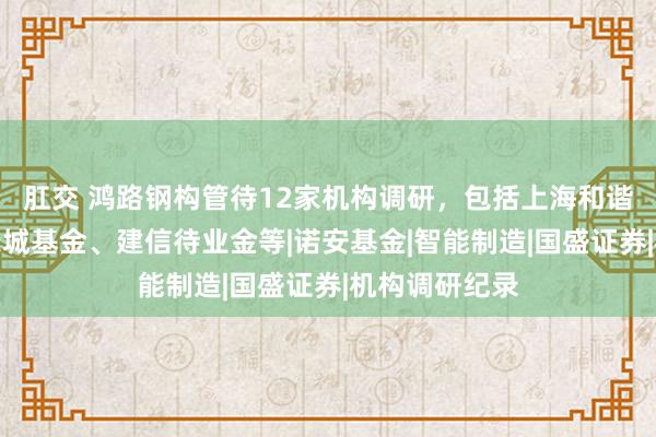 肛交 鸿路钢构管待12家机构调研，包括上海和谐汇一、景顺长城基金、建信待业金等|诺安基金|智能制造|国盛证券|机构调研纪录